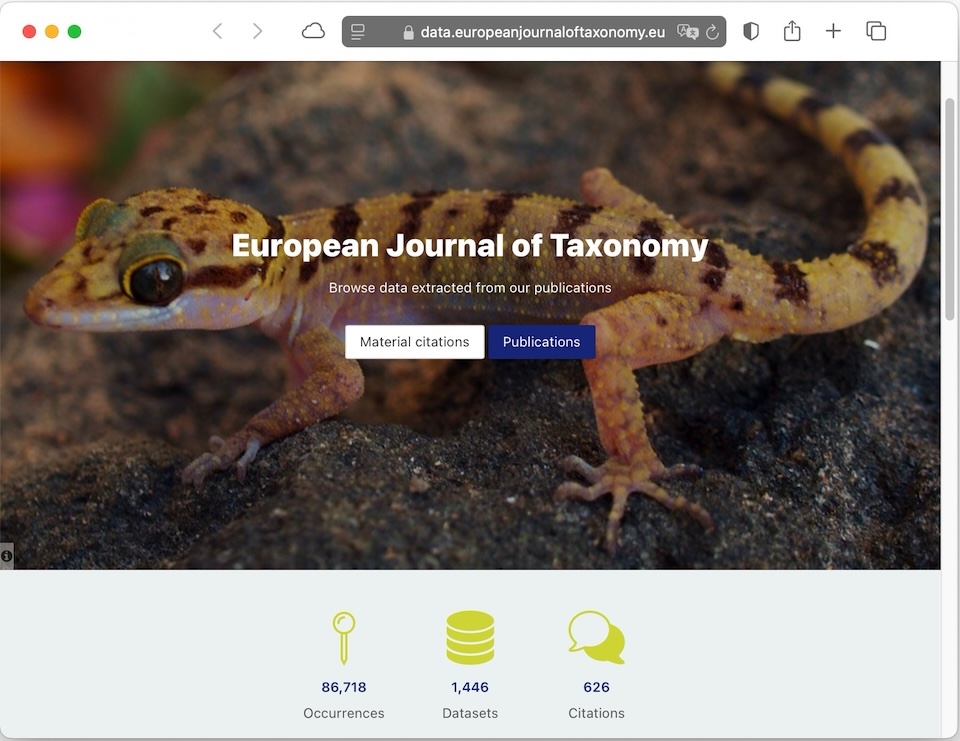 European Journal of Taxonomy